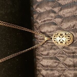 Antiqued bronze fashion adjustable length necklace